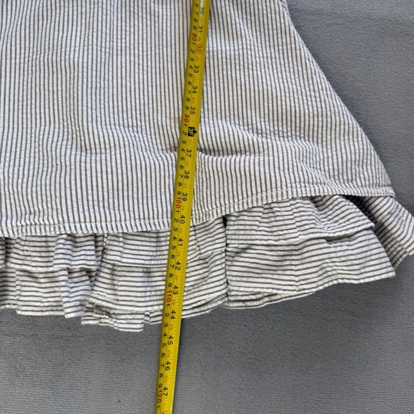 Anthropologie Women's Striped Midi Dress Smocked Back Size 00 Cowgirl Prairie - Picture 14 of 15